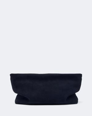 Aesther Ekme Nina Mini Suede Clutch - Blue