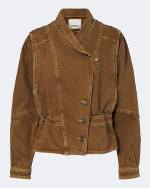 Isabel Marant Dolie Denim Jacket - Brown