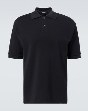 AURALEE Pima Cotton Heavy Pique Polo in Natural for Men | Lyst