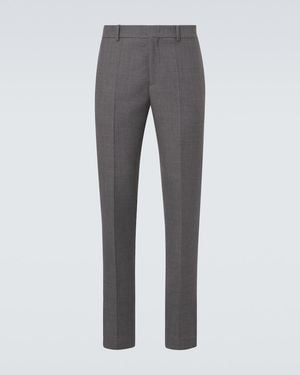 Jil Sander Virgin Wool Tapered Trousers - Grey