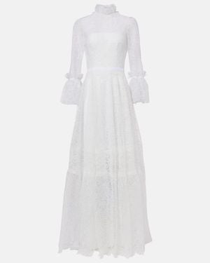 Costarellos Bridal Lace Gown - White