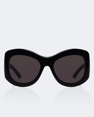 Gucci Oversize-Sonnenbrille Double G - Schwarz