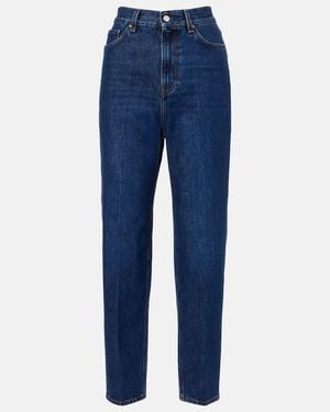 TOTEME High-rise Tapered Jeans - Blue