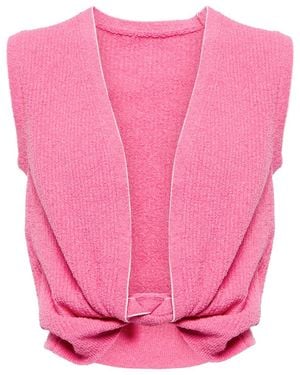 Jacquemus Le Haut Noue Jumper Vest - Pink
