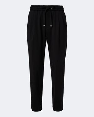 Dolce & Gabbana Straight Hose Aus Einem Wollgemisch - Schwarz