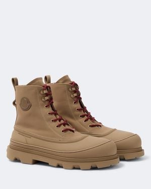 Moncler Vera Sheal Lace-Up Boots - Brown