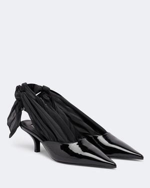 TOTEME Slingback-Pumps Scarf Aus Leder - Schwarz