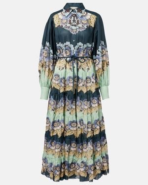 ALÉMAIS Madalena Shirtdress - Blue