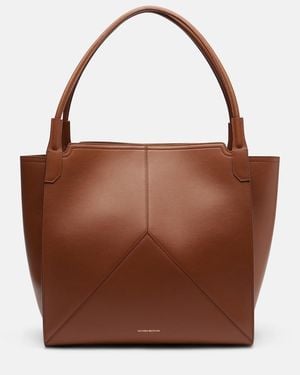 Victoria Beckham Victoria Large Leather Tote Bag - Brown