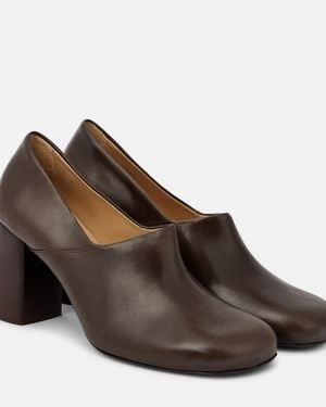 Lemaire Anatomic 80 Leather Court Shoes - Brown