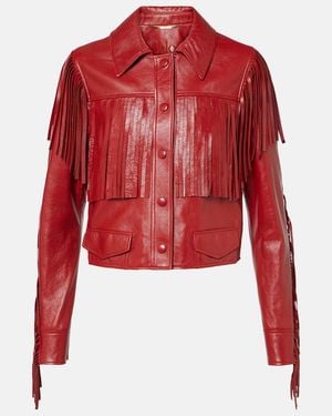 Chloé Lederjacke - Rot