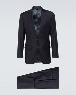 Thom Sweeney Weighhouse Wool Suit - Blue