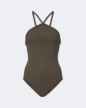 Bottega Veneta Banador Con Ribete Trenzado - Marrón