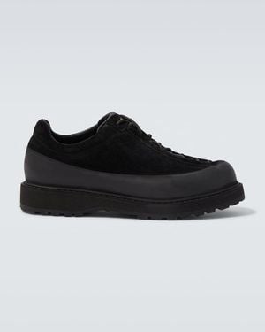 Stone Island Compass Suede Trainers - Black