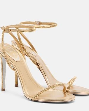 Rene Caovilla Ellabrita Embellished Sandals - Metallic