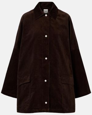 TOTEME Cord Cotton Corduroy Overshirt - Black