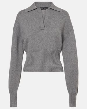 Proenza Schouler Polopullover Jeanne Aus Kaschmir Und Wolle - Grau