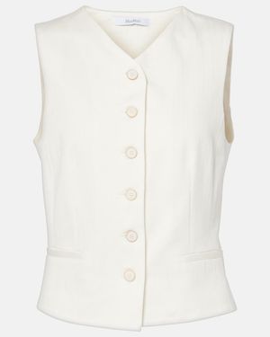 Max Mara Cotton Vest - White
