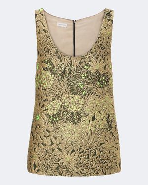 Dries Van Noten Top Aus Jacquard - Mehrfarbig
