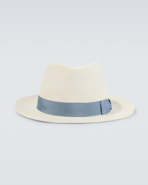 Brioni Panama Hat - Blue