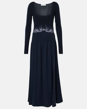 Gabriela Hearst Prior Silk Maxi Dress - Blue