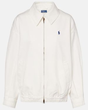 Polo Ralph Lauren Cotton Blouson Jacket - White