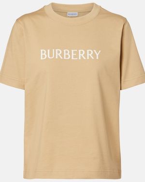 Burberry Logo T-Shirt - Natural