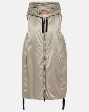 Max Mara Greengi Padded Technical Vest - Natural