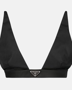 Prada Bralette De Re-nylon - Black