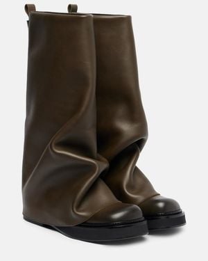 The Attico Botas Robin De Piel - Verde