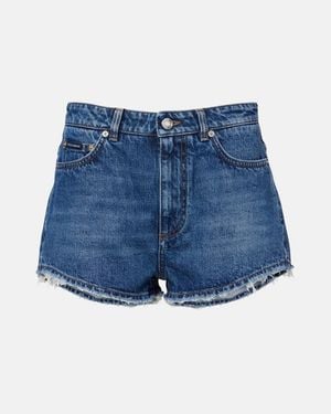 Dolce & Gabbana Shorts De Denim - Azul