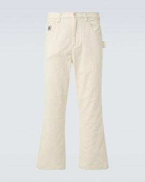 Bode Cotton Straight Trousers - Natural
