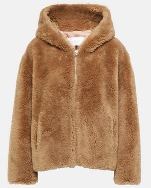 Yves Salomon Hooded Wool Jacket - Multicolour