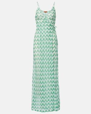 Missoni Zigzag Wrap Dress - Green