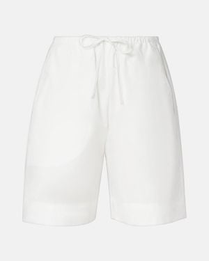 Leset Kyoto Cotton Shorts - White