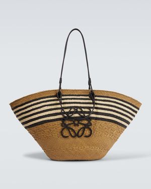 Loewe Paula's Ibiza Tote Bag Anagram Large - Mettallic