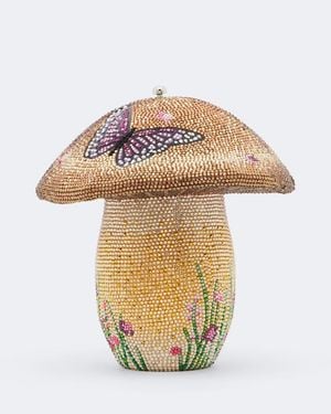 Judith Leiber Pochette Mushroom Bella A Cristaux - Métallisé