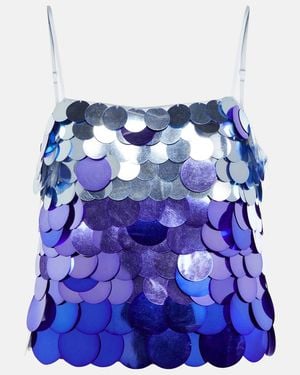 Jonathan Simkhai Nikky Sequined Camisole - Blue