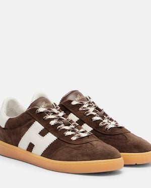 Hogan Cool Suede Trainers - Brown