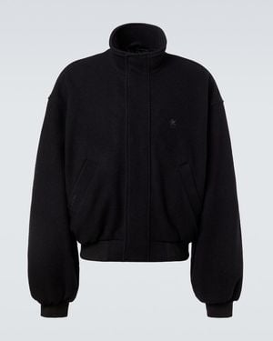 Balenciaga Wool Blouson Jacket - Black