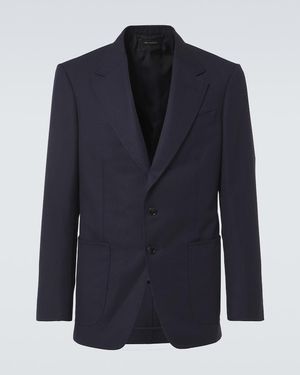 Tom Ford Wool, Mohair, And Silk Suit Jacket - Blue