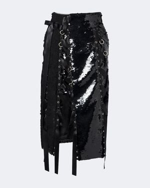 Simone Rocha Midirock Aus Spitze Mit Pailletten - Schwarz