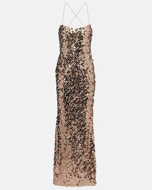 The Sei Sequined Gown - Natural