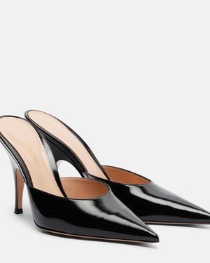 Gianvito Rossi Leather Mules - Black