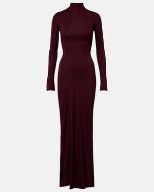 Alaïa Jersey Gown - Purple