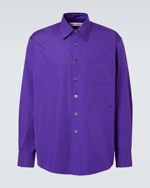 Our Legacy Above Cotton Poplin Shirt - Purple