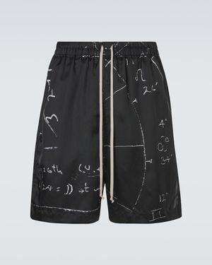 Rick Owens Printed Shorts - Black