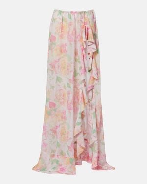 Bananhot Clara Floral Maxi Skirt - Pink