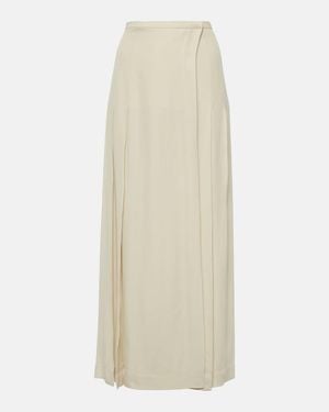 TOTEME Wrap Crepe Maxi Skirt - Natural