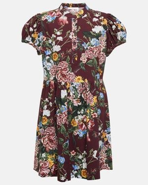 See By Chloé See By Chloe Floral Cotton Minidress - Red